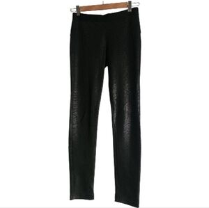 David‎ Lerner Black Snake Print Leggings Sz S